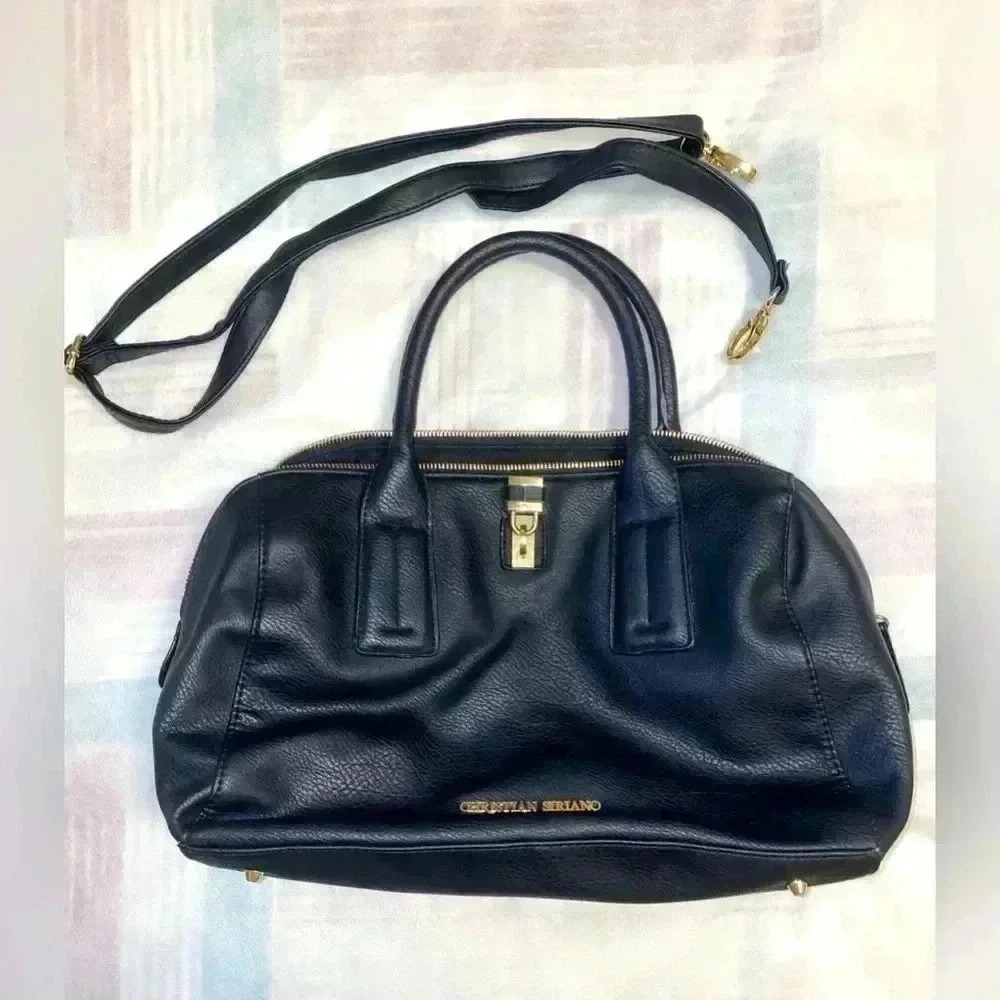 Christian Siriano classic black bag